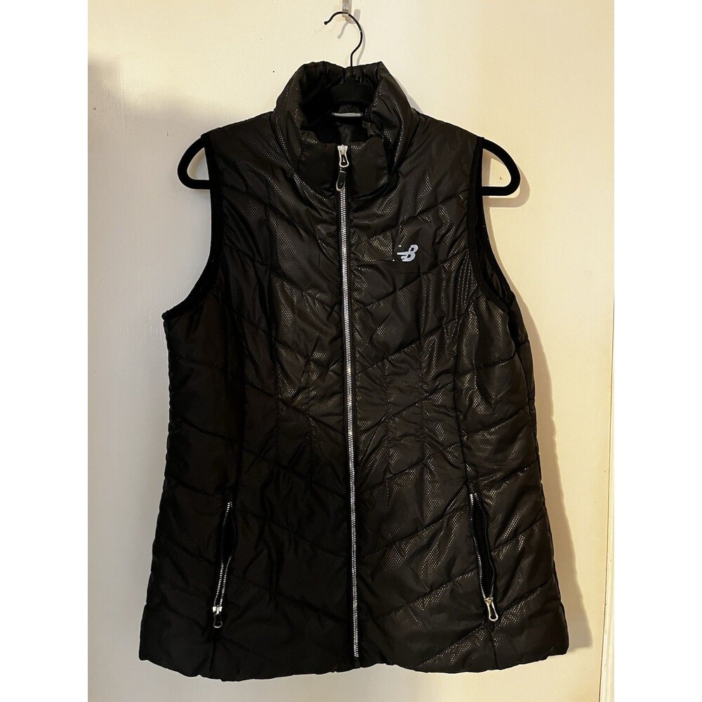 New Balance Women's XL Black Quilted Heat Loft Puffer Vest